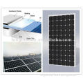 Mono solar panel with 240W maximum power and aluminum alloy frame from china